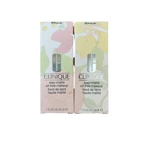 2 New Clinique Stay-Matte Oil Free Makeup CN 58 HONEY (MF) 30ml Sealed